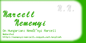 marcell nemenyi business card